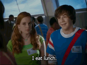 Will Stronghold says, 'I eat lunch' in SKY HIGH.